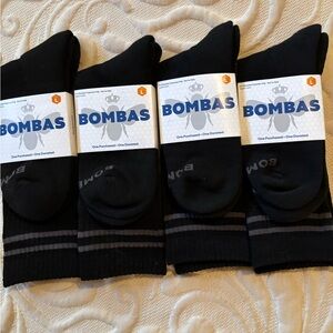 Bombas Men's Black and Gray Casual Socks